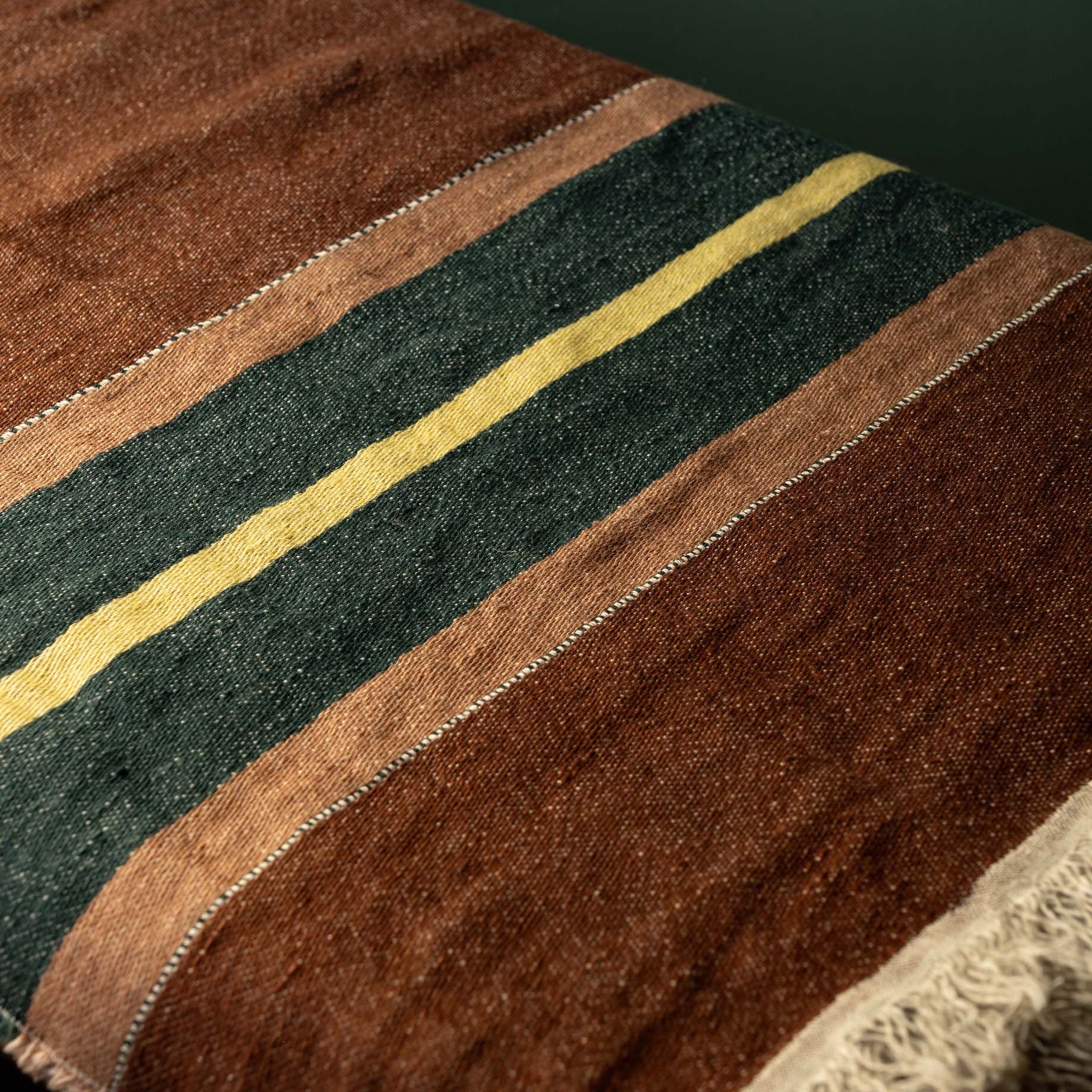 Libeco Belgian Towel stripe detail in Old Rose