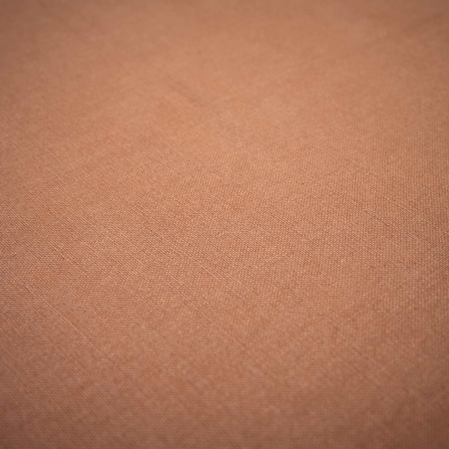 Libeco Linen Hudson Tablecloth Cinnamon colour and fabric detail