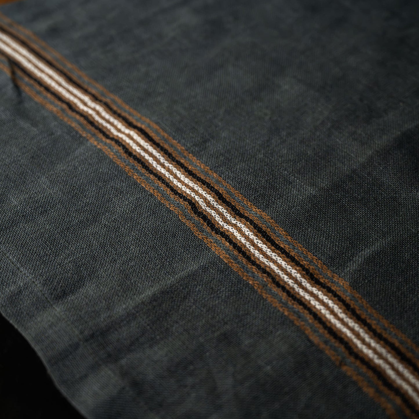 Libeco Linen Kea Napkin stripe detail