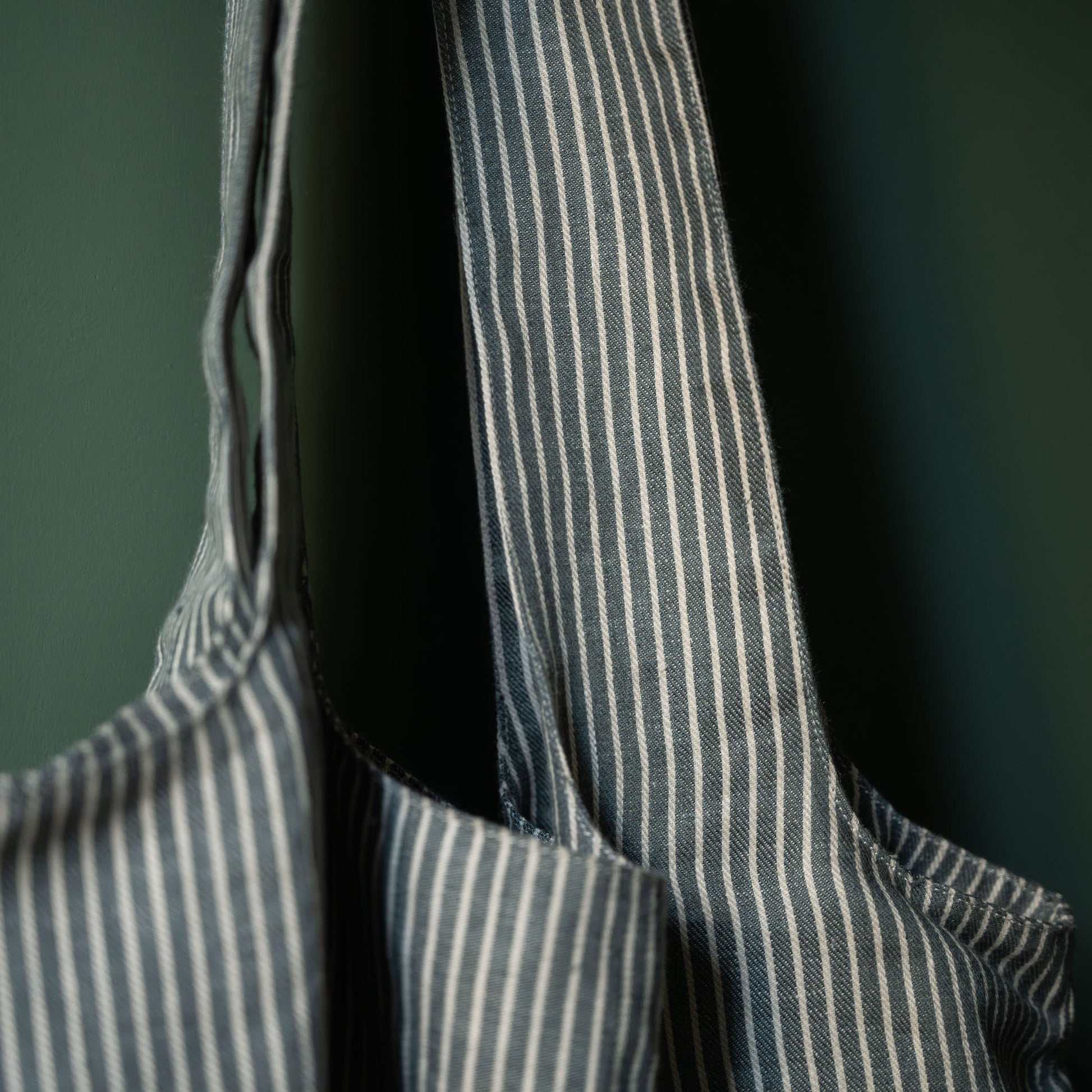 Libeco Linen Sailors Stripe Shopper handles