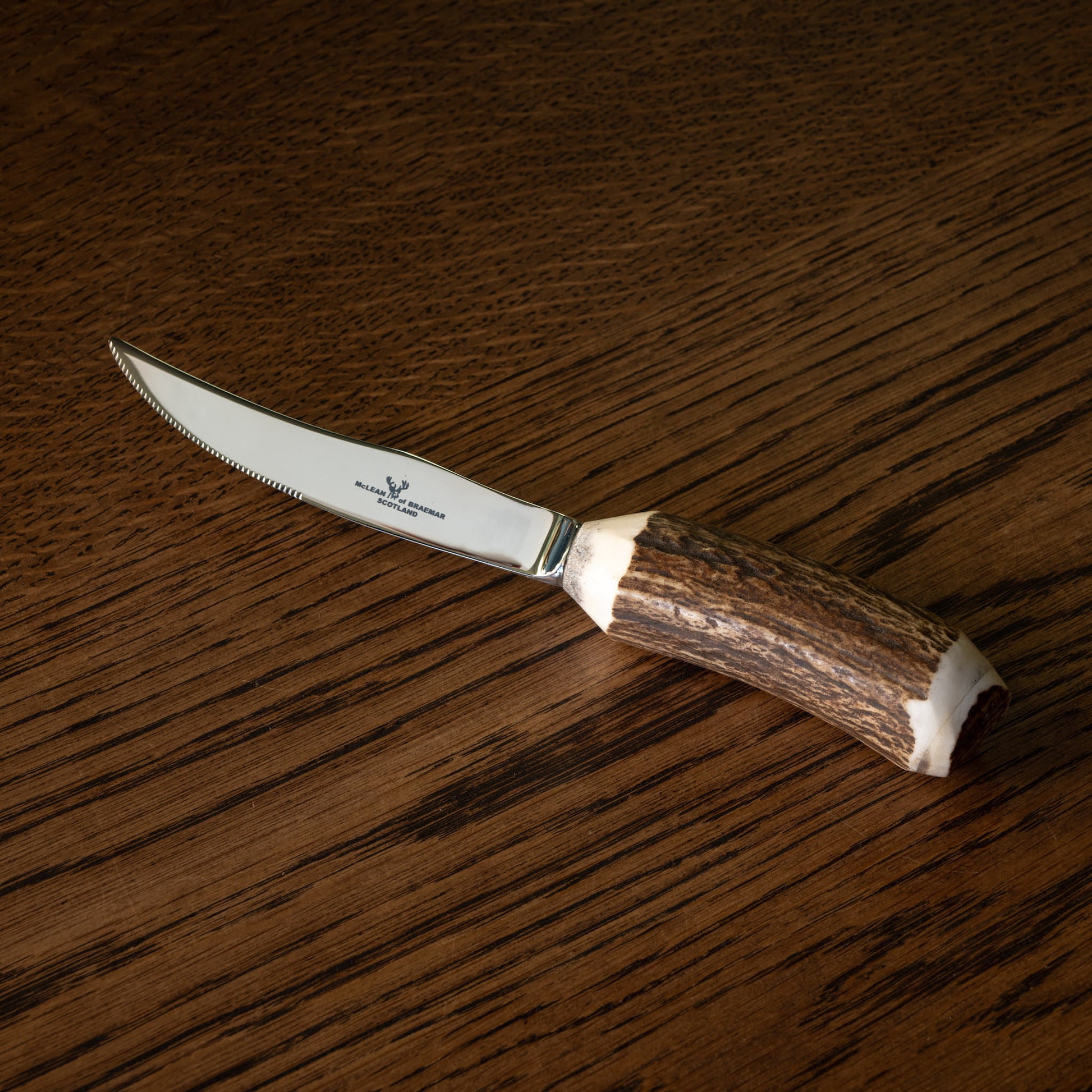 McLean of Braemar antler handled steak knife 