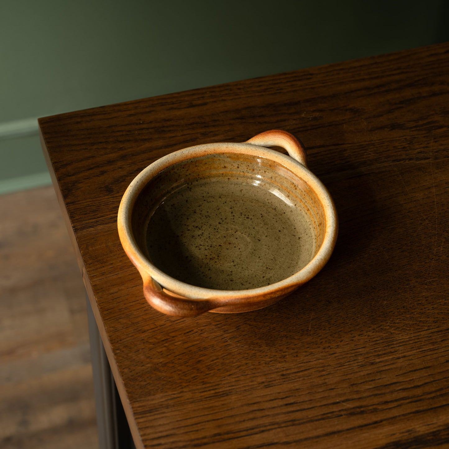 Muchelney Pottery Small Shallow Baking Dish.