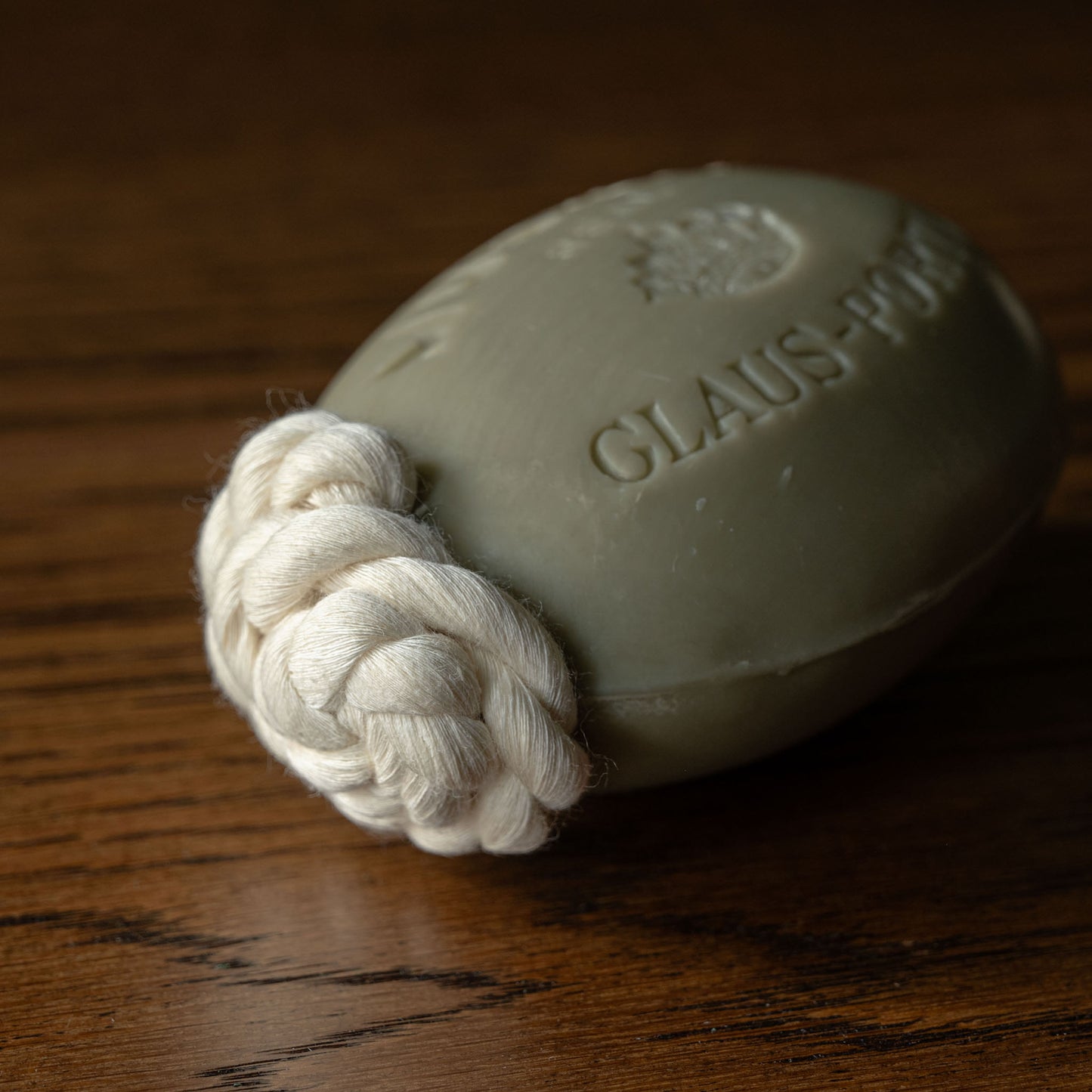 Musgo Real 1887 fragrance soap on a rope cotton cord