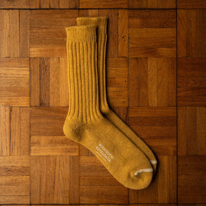 Nishiguchi Kutsushita Apple Soda Wool Ribbed Socks