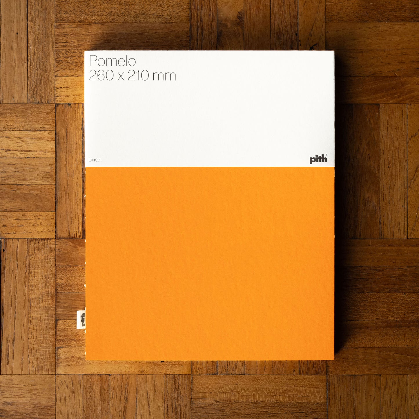 Pith Pomelo Orange Notebook with Lined Paper