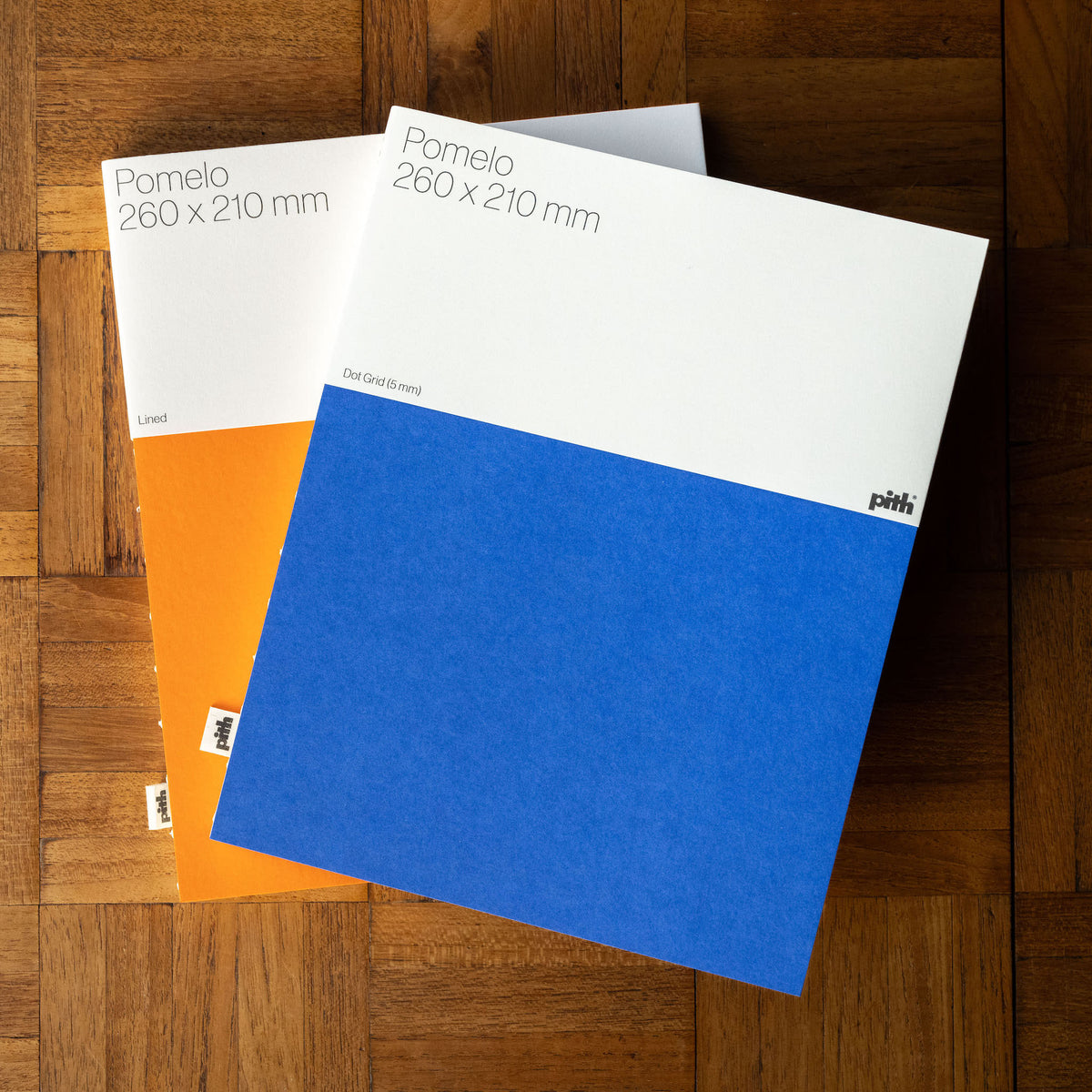 Pith Pomelo Notebooks Blue & Orange