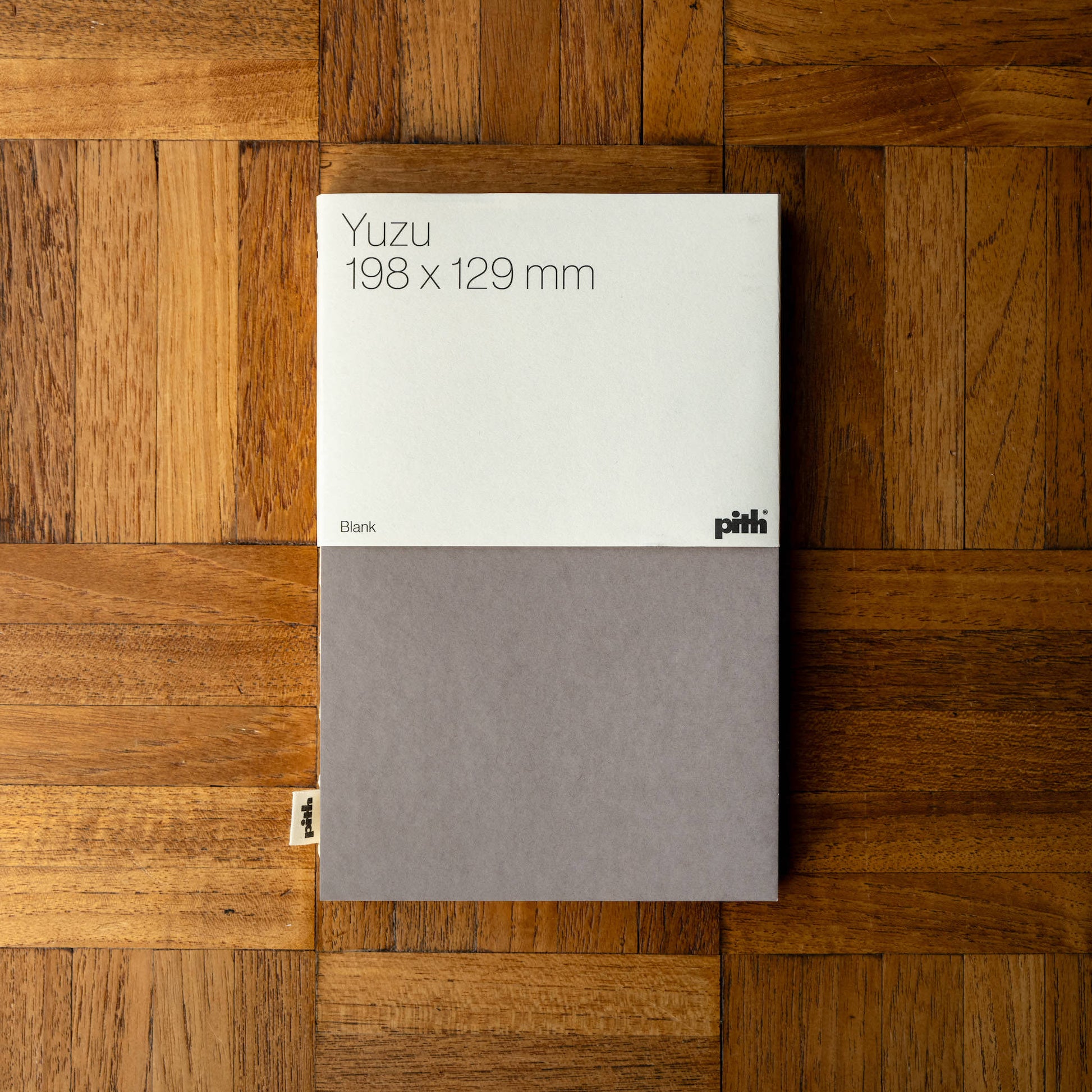 Pith Yuzu Notebook in taupe with blank pages