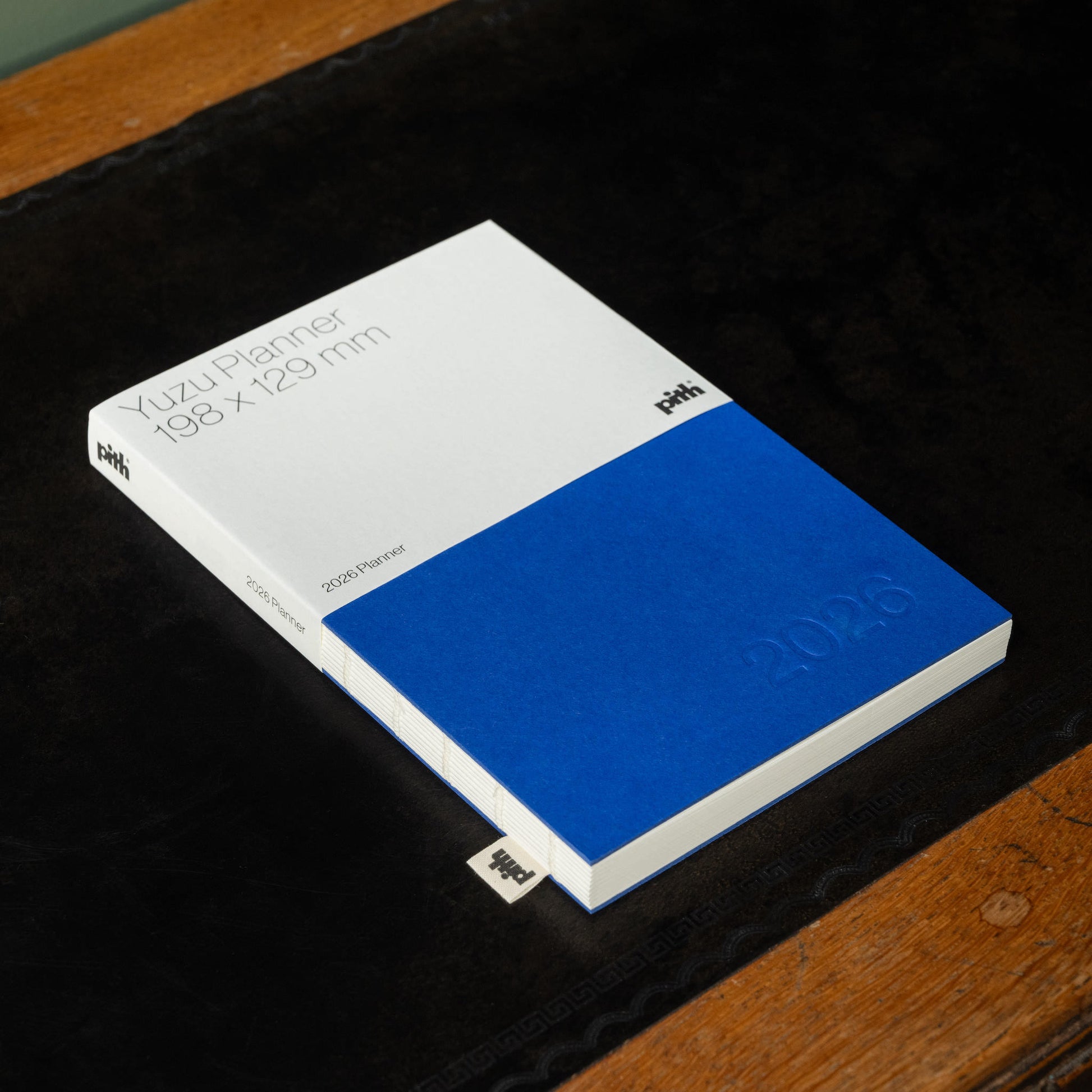 Pithh Yuzu 2026 planner with blue cover 