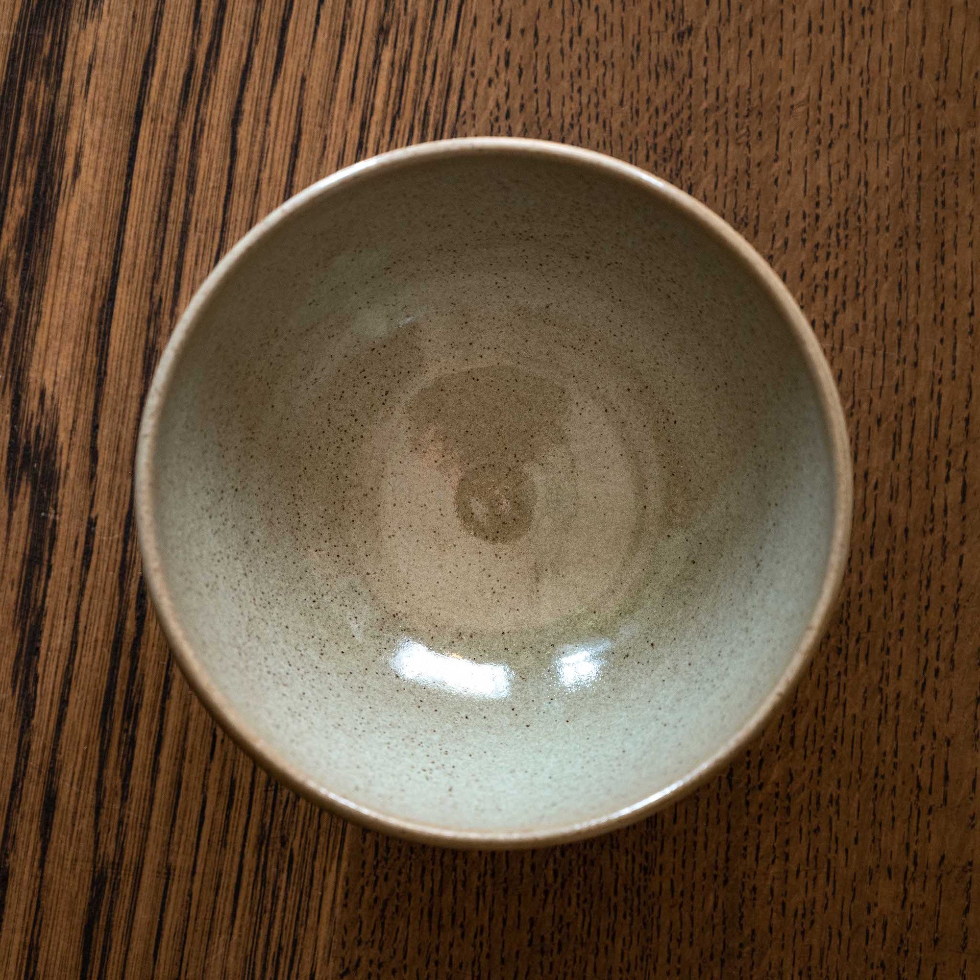 Pottery West Olive Glaze Stoneware Cereal Bowl