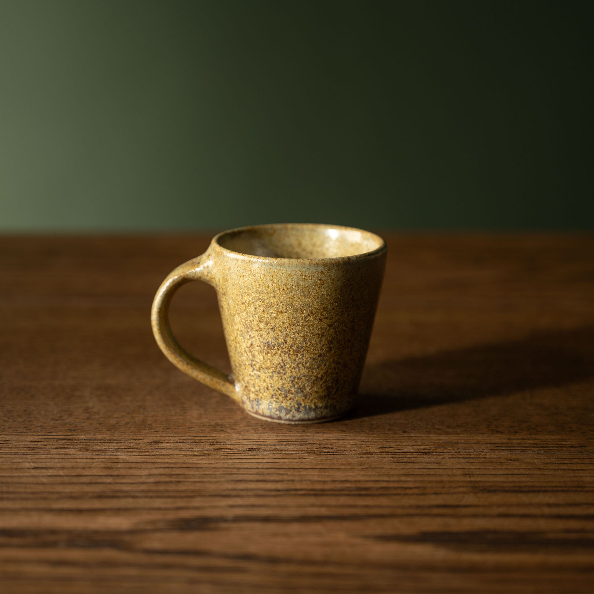 Pottery West Stoneware Espresso Mug in Ochre