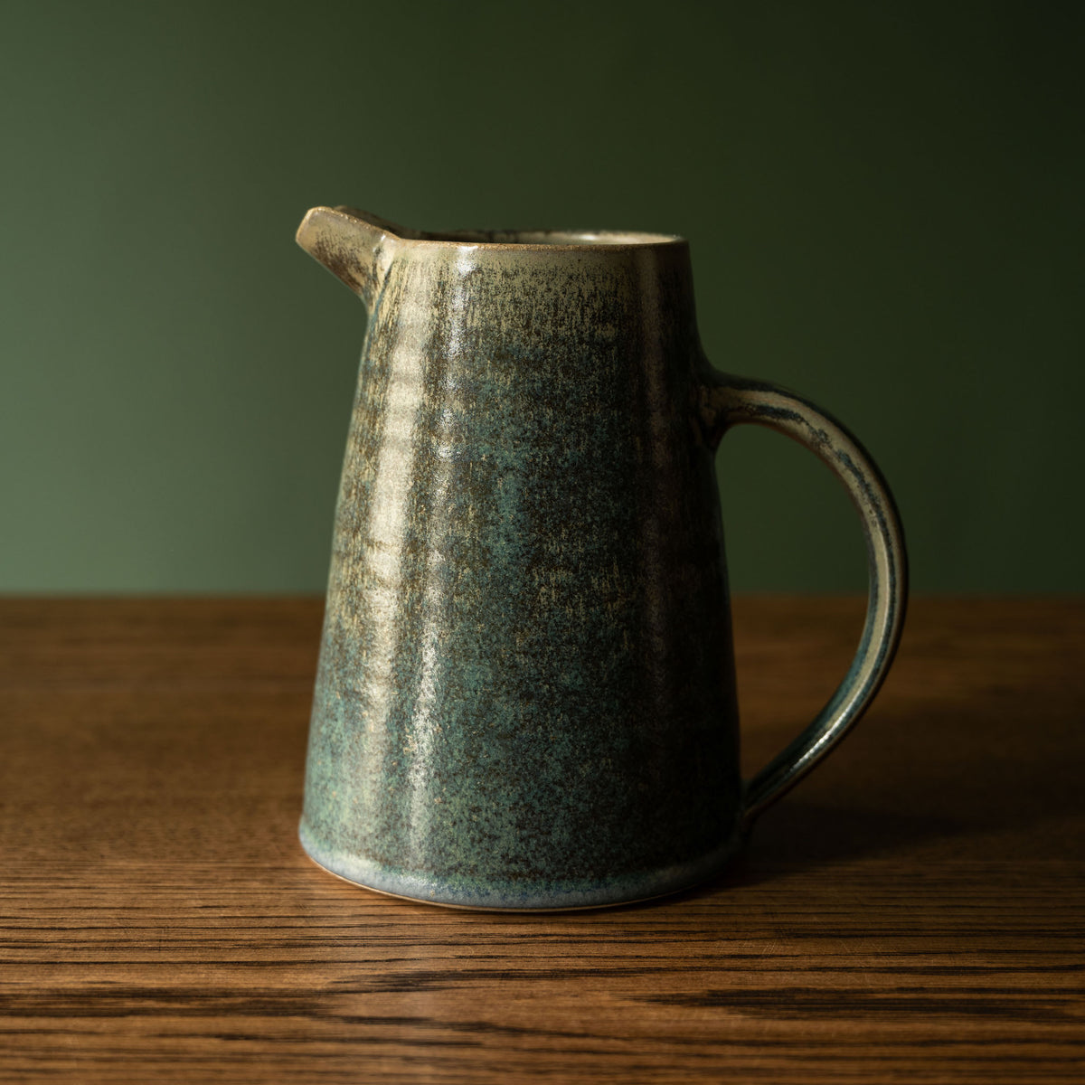 Pottery West Stoneware Jug in Nori glaze