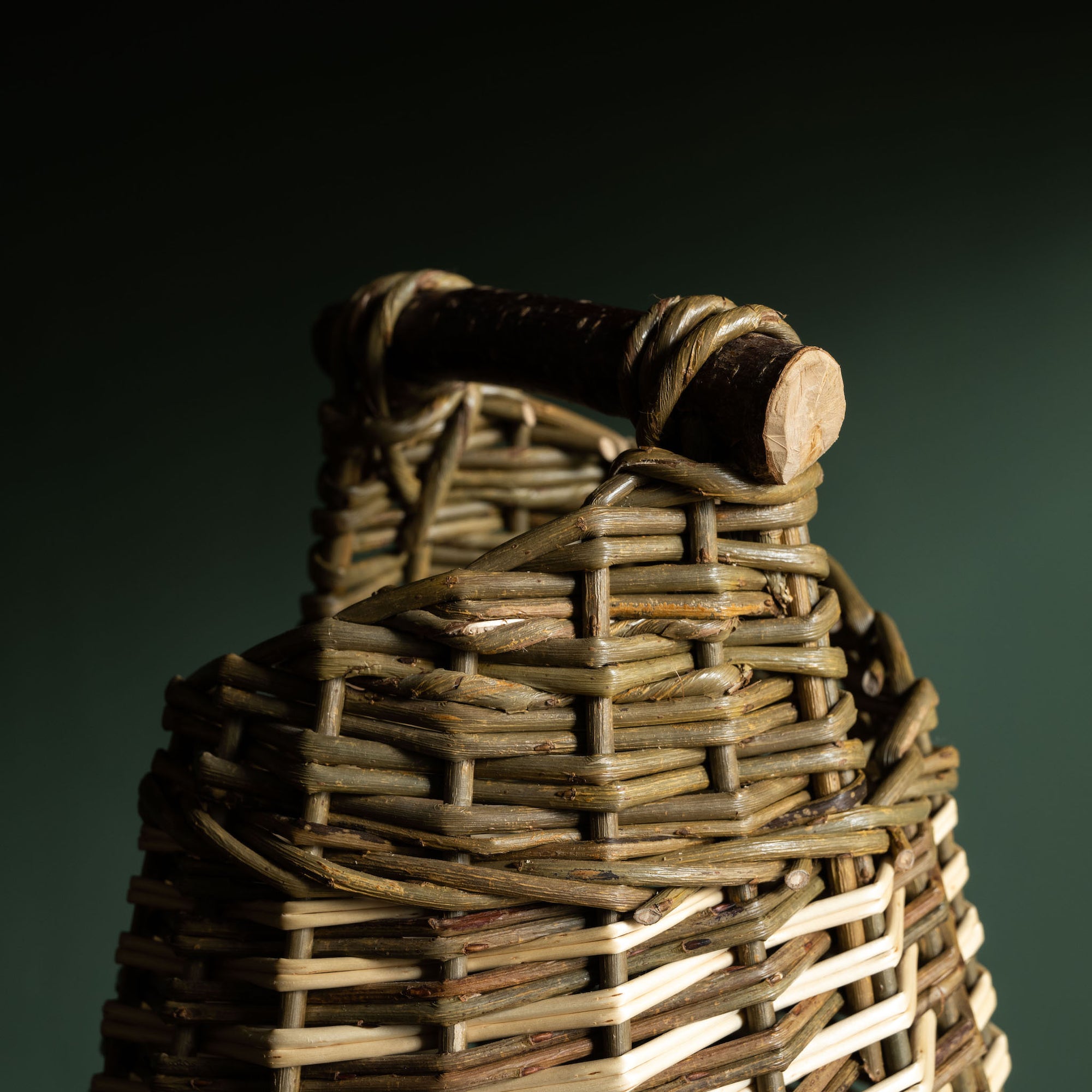 Rachel Bower basket handle detail for small asymetric design