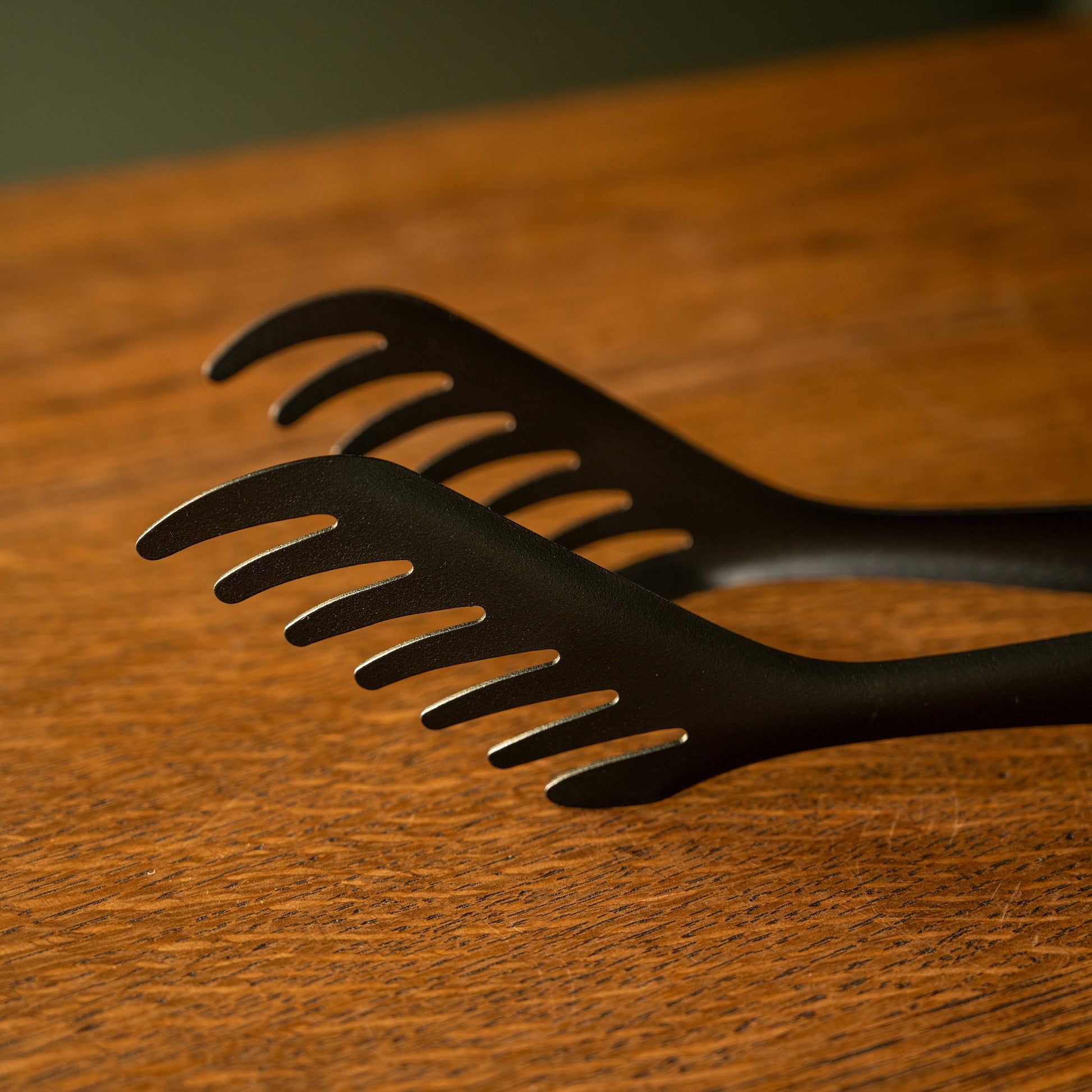 Black stainless steel Serving Tongs 