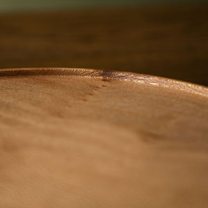 Selwyn House Hand Turned Cake Stand Wood Grain Detail