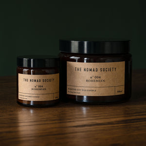 The Nomad Society Bohemian small & large scented candles