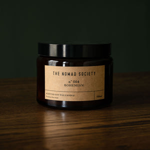 The Nomad Society large Bohemian scented candle