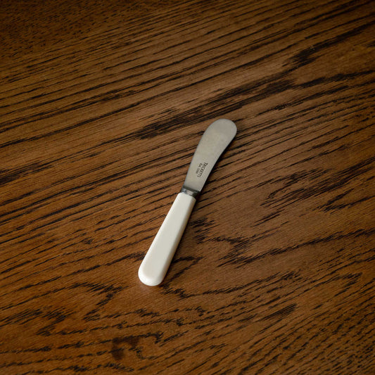 Tricketts of Sheffield Mini Butter Knife with Sheffield steel blade & cream handle