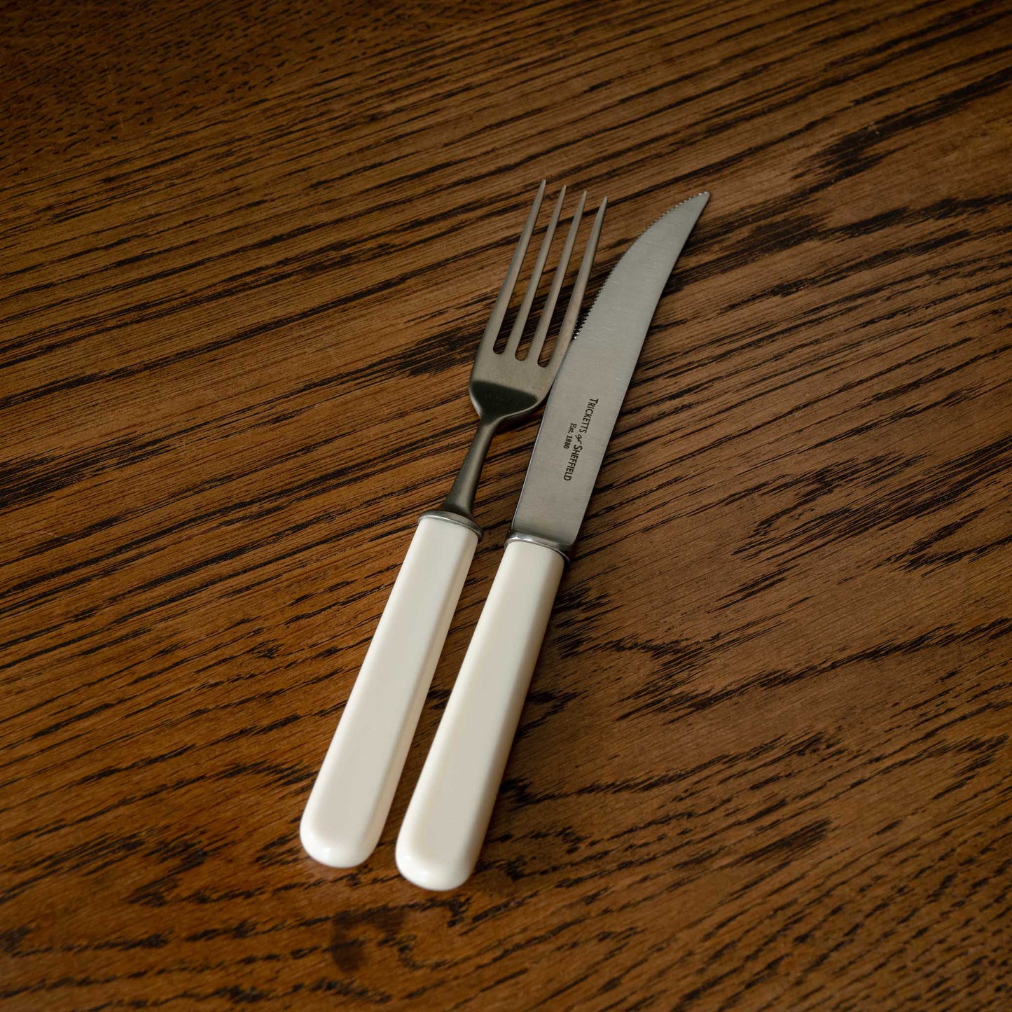 Tricketts of Sheffield Steak Knife & Table Fork