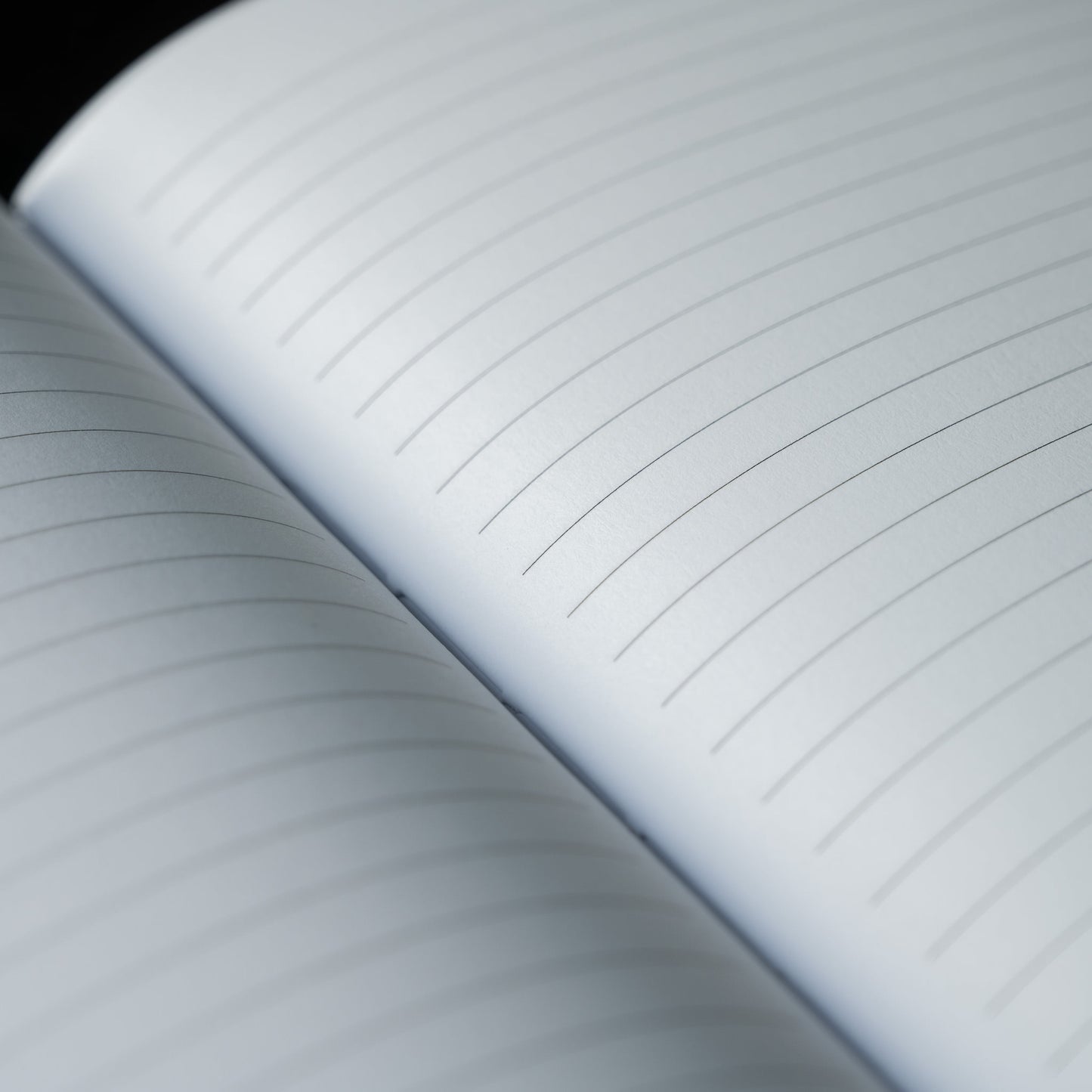 Close-up of Wainwright Bookbinding notebook lined pages