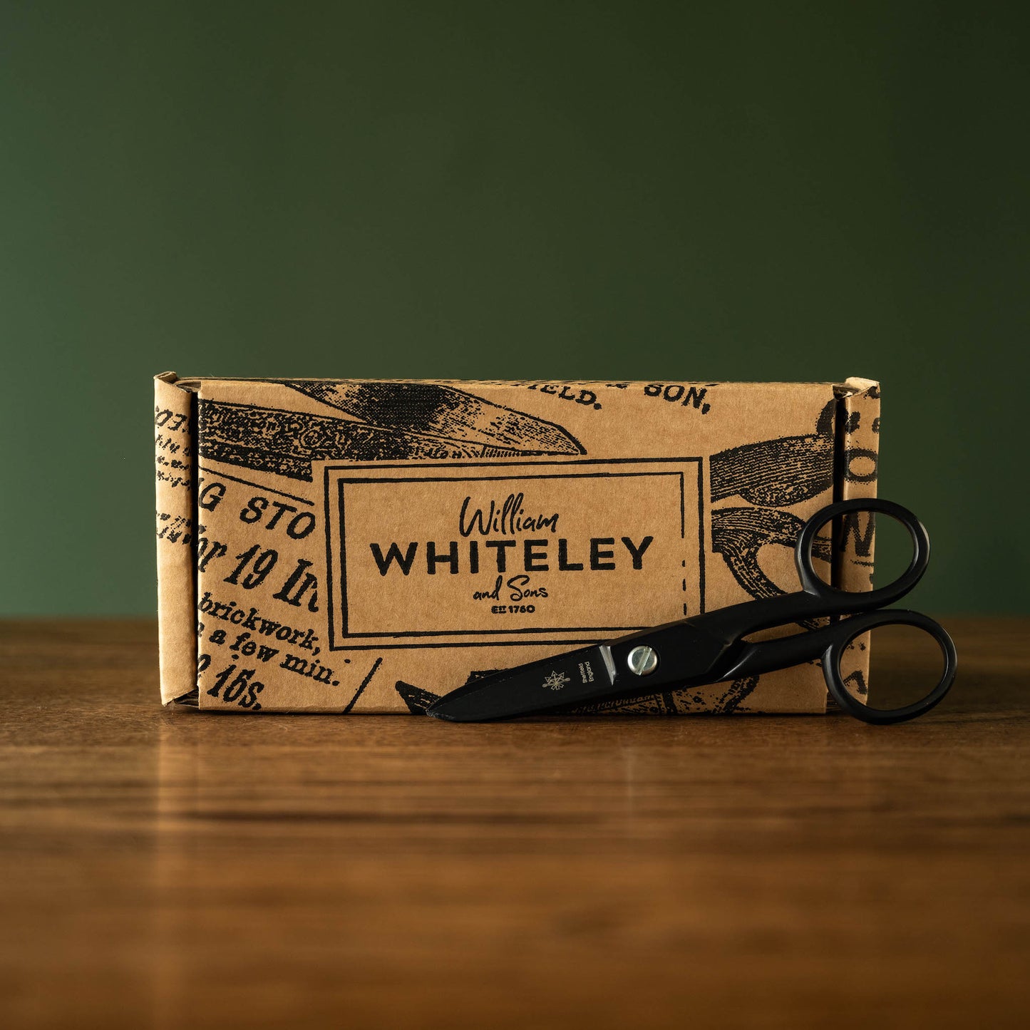 William Whiteley Black Electricians Snip Scissors & Presentation Box
