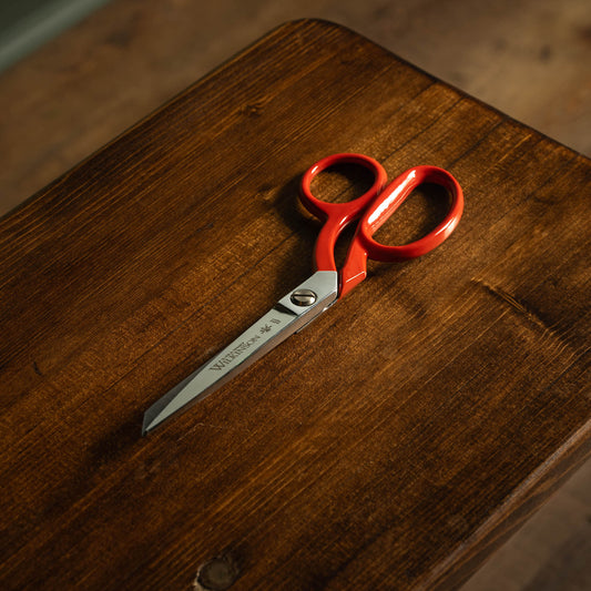 William Whiteley Red Handled 8" Sidebent Scissors