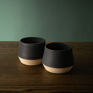Carrick Ceramics black beakers