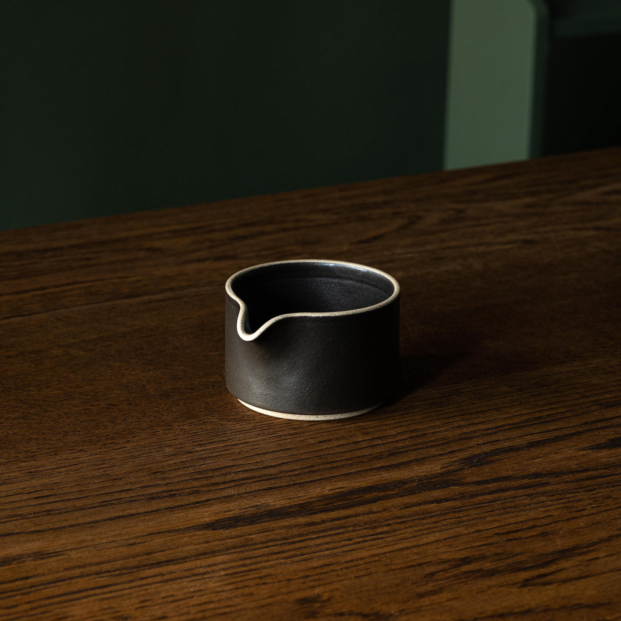 Hasami Porcelain black milk jug