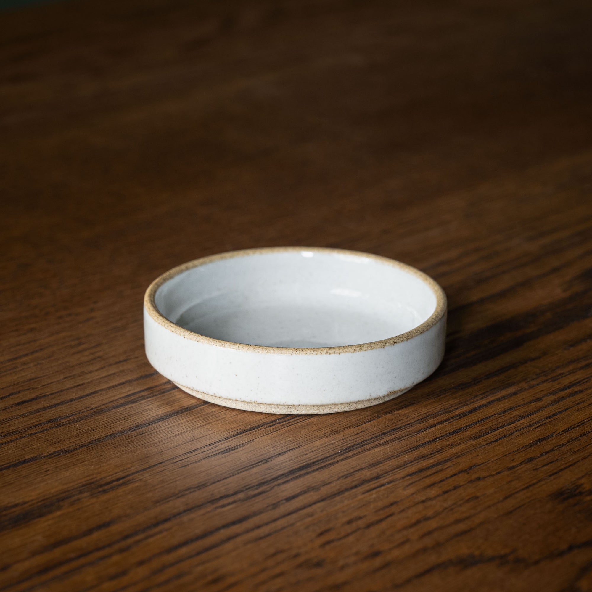 Hasami Porcelain small gloss grey plate