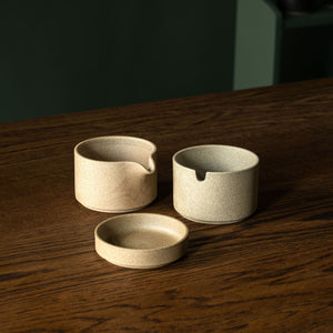 Hasami Porcelain natural sugar bowl+milk jug+small plate