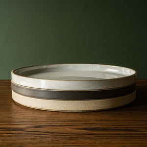 Hasami Porcelain gloss grey stacking dinner plates