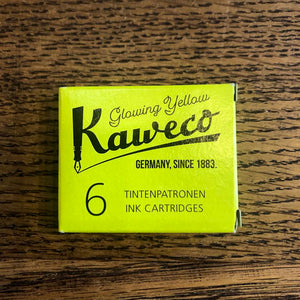 Kaweco Glowing Yellow Ink Cartridges Pack of 6