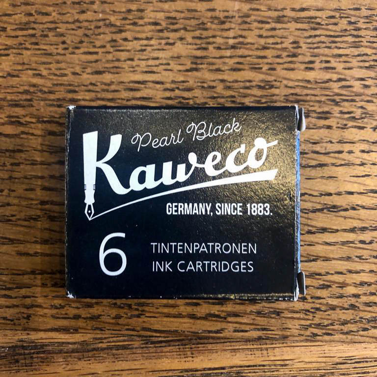 Kaweco Pearl Black Ink Cartridges Pack of 6