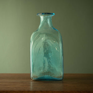 La Soufflerie Large Square Bottle hand blown from recycled glass