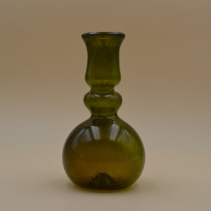 La Soufflerie Olive Green Glass Laveno Montebello Vase