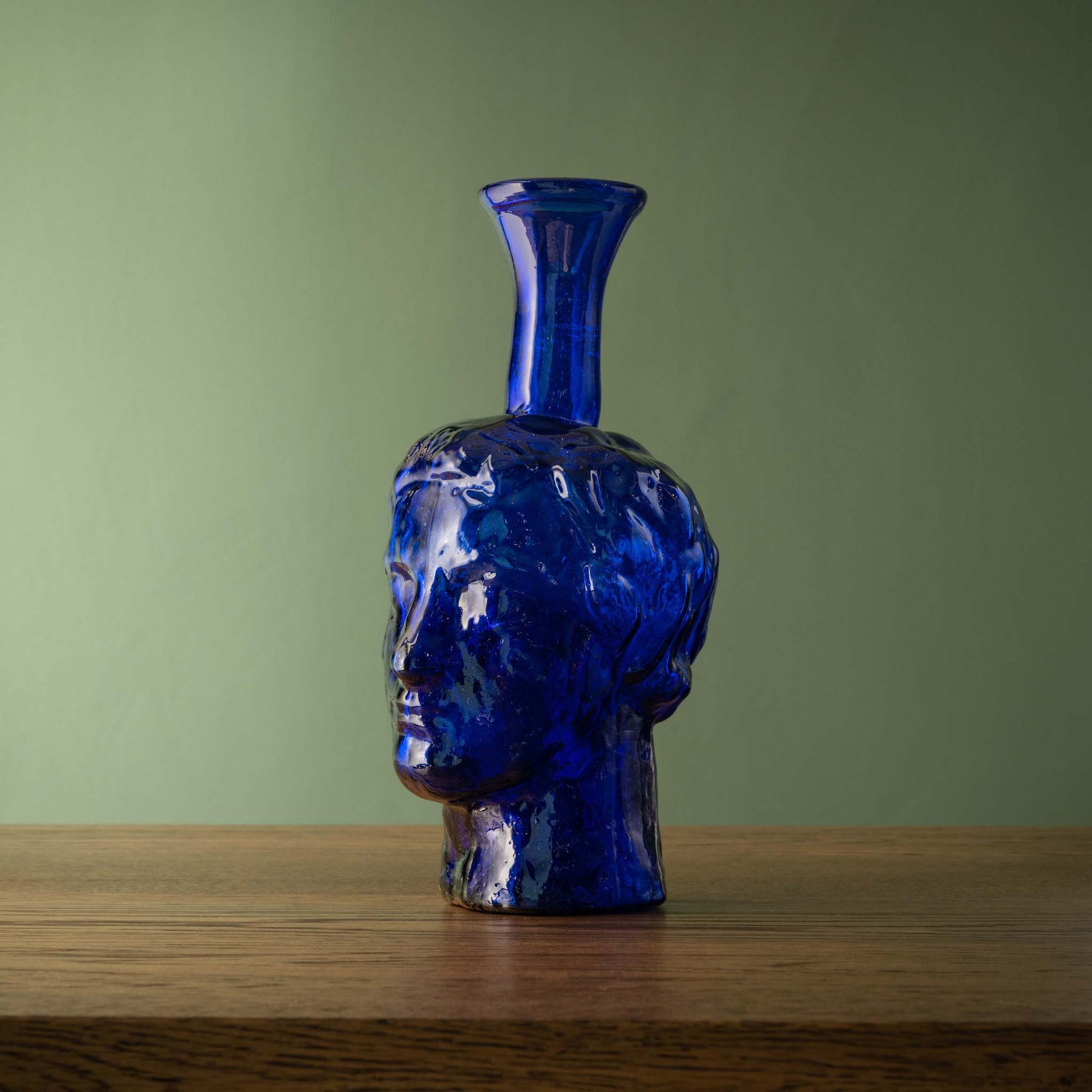 La Soufflerie Dark Blue Glass Roma Vase