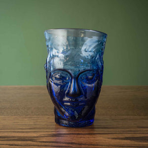 La Soiufflerie Verre Tete in Dark Blue Recycled Glass