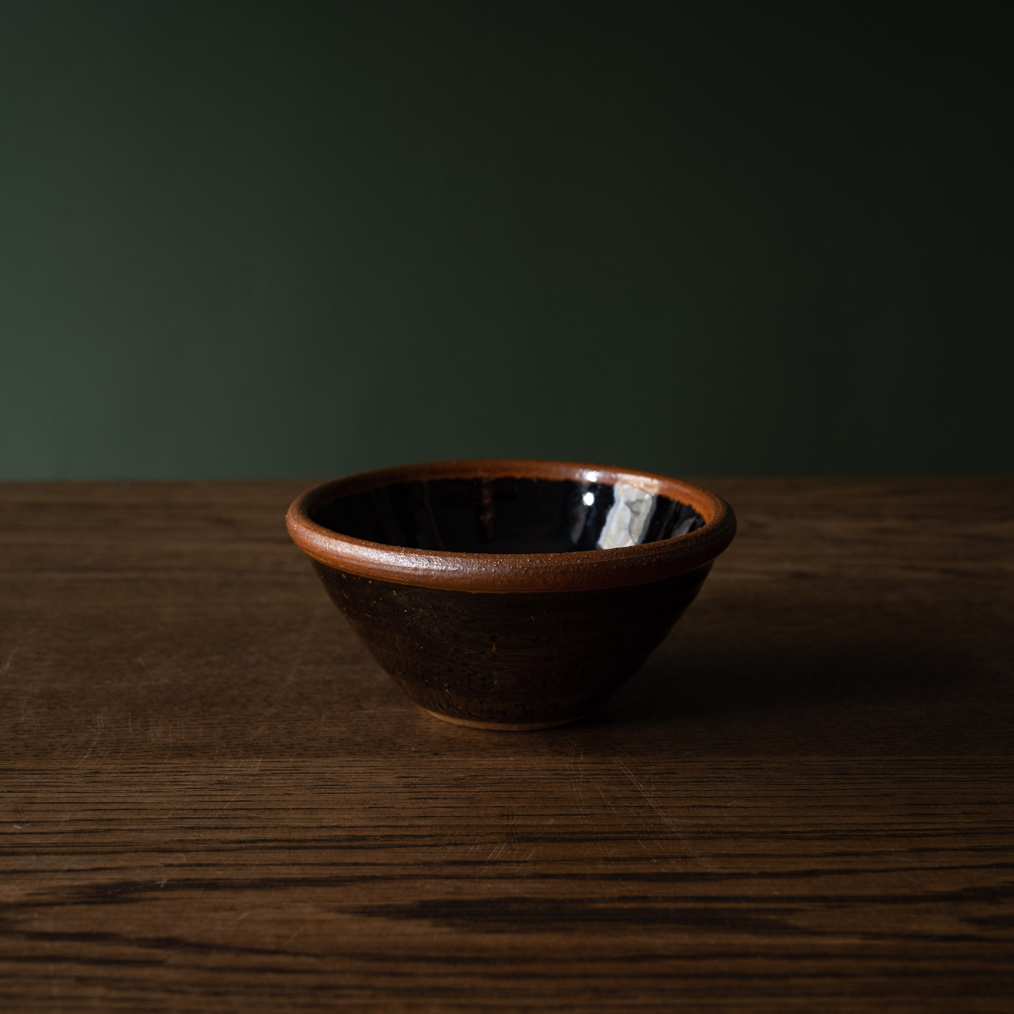 Leach Pottery small tenmoku glaze bowl