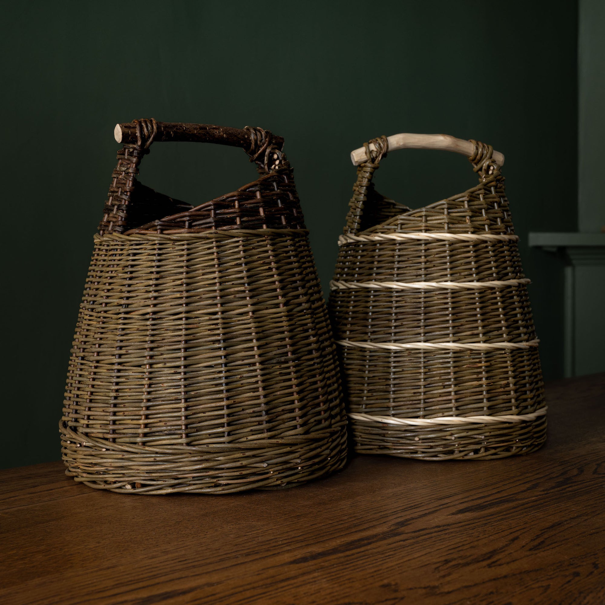 Rachel Bower Large Asymetric Woven Willow Baskets