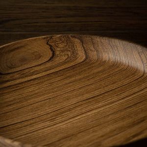 Large Olive Ash Serving Tray Wood Detail