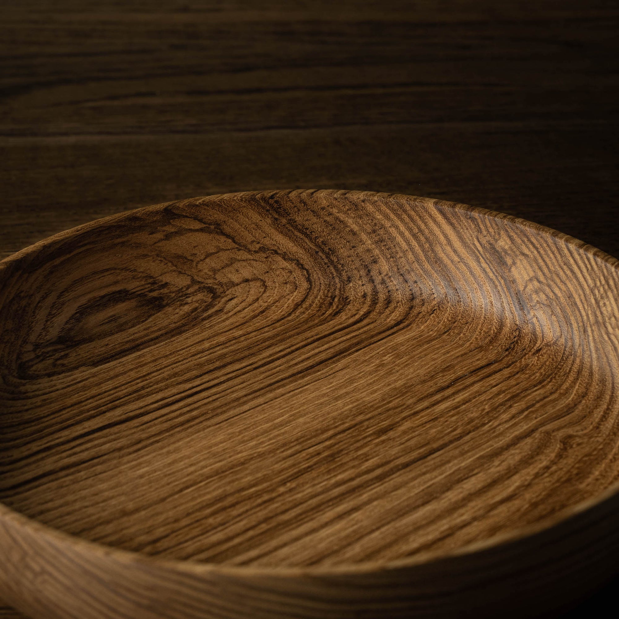 Small Olive Ash Serving Tray Wood Detail